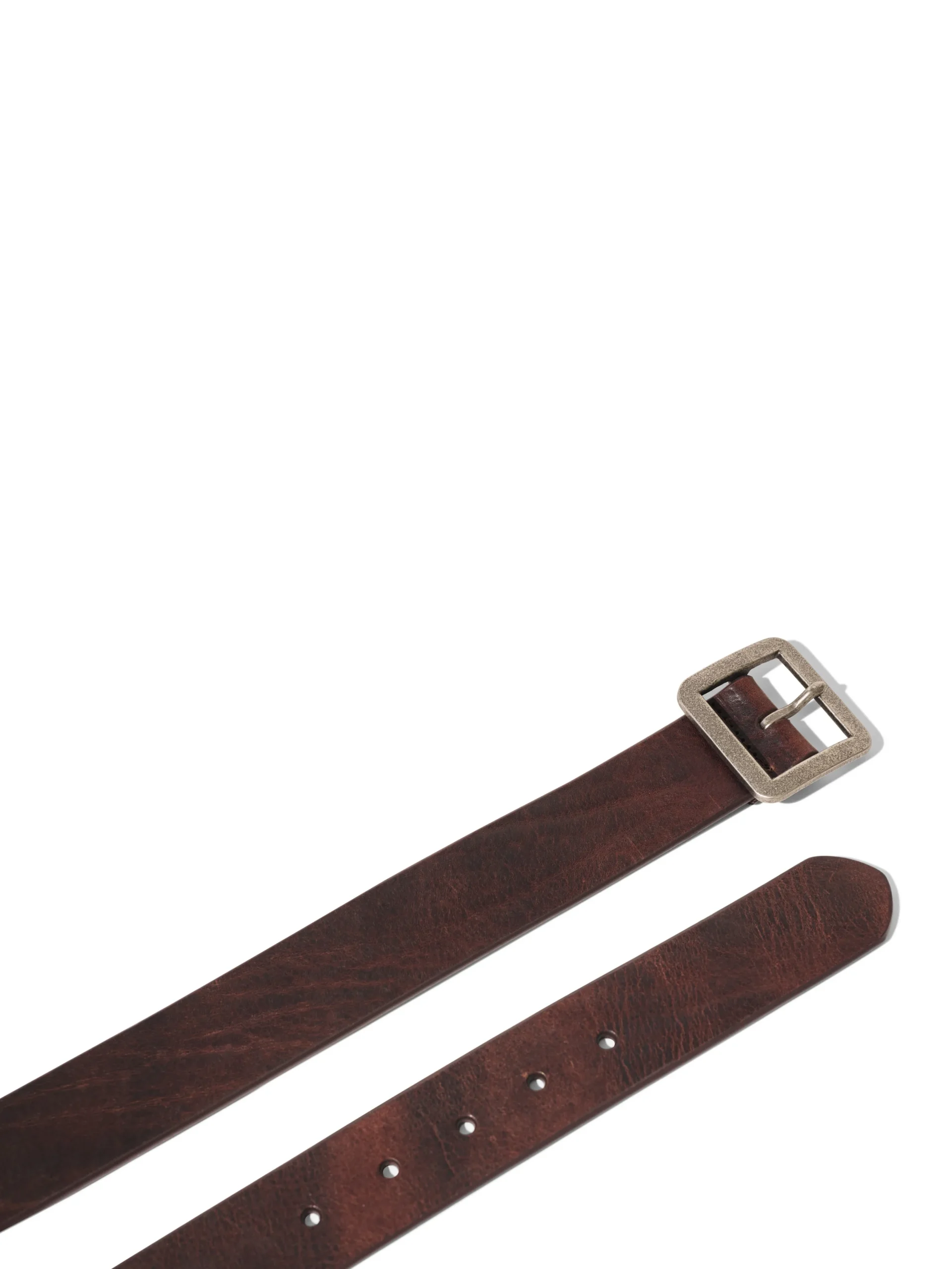 Belts^Faherty Brand Rugged Leather Belt - Brown