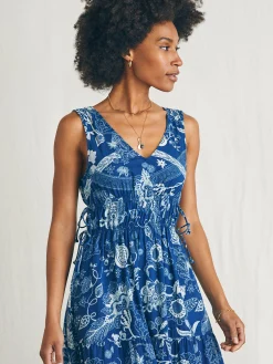 Dresses^Faherty Brand Sandbar Maxi Dress - Blue Kenji Floral