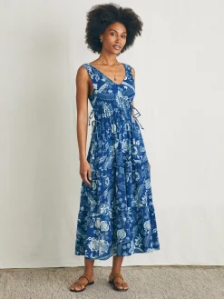 Dresses^Faherty Brand Sandbar Maxi Dress - Blue Kenji Floral