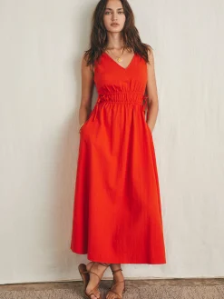 Dresses^Faherty Brand Sandbar Maxi Dress - Poppy Red