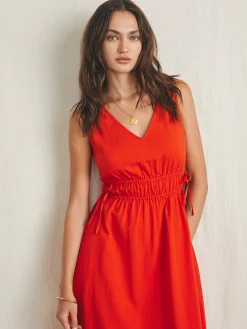 Dresses^Faherty Brand Sandbar Maxi Dress - Poppy Red