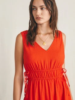 Dresses^Faherty Brand Sandbar Maxi Dress - Poppy Red