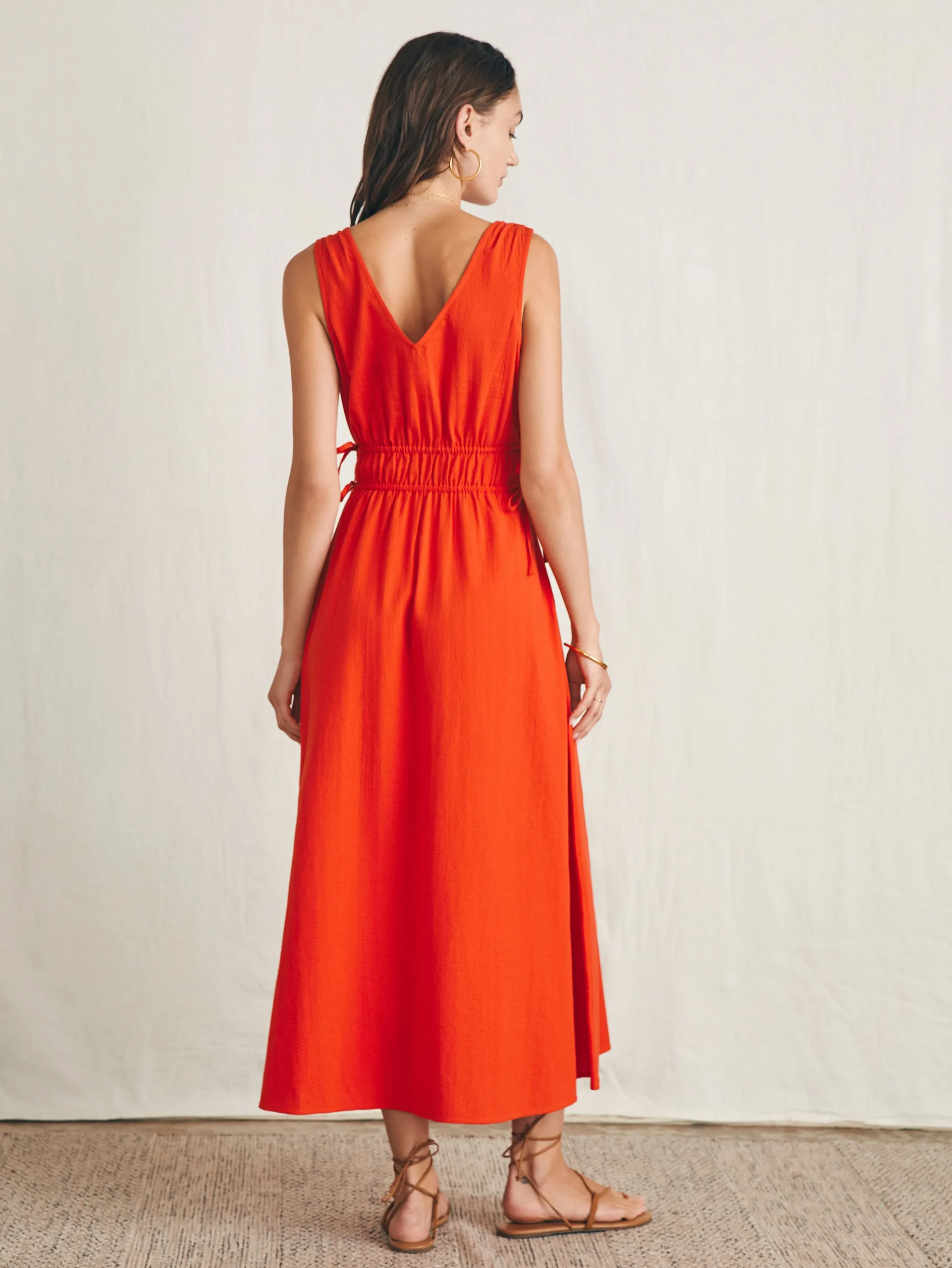 Dresses^Faherty Brand Sandbar Maxi Dress - Poppy Red