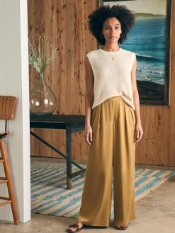 Pants^Faherty Brand Sandwashed Silk Gemma Pant - Antique Bronze