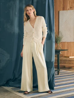Pants^Faherty Brand Sandwashed Silk Gemma Pant - Pearled Ivory