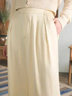 Pants^Faherty Brand Sandwashed Silk Gemma Pant - Pearled Ivory