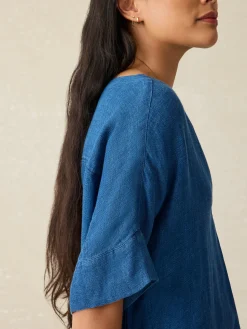 Dresses|Swim^Faherty Brand Sanibel Basketweave Dress - Indigo