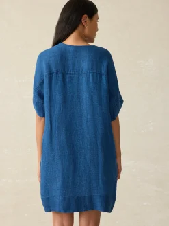 Dresses|Swim^Faherty Brand Sanibel Basketweave Dress - Indigo