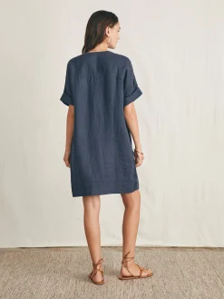 Dresses|Swim^Faherty Brand Sanibel Basketweave Dress - Washed Black