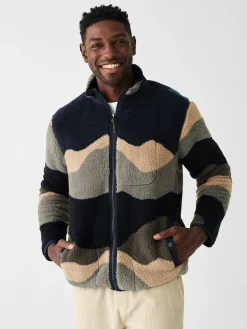 Jackets & Vests^Faherty Brand Scenic High Pile Fleece Jacket - Polar Mountain Sunset