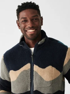 Jackets & Vests^Faherty Brand Scenic High Pile Fleece Jacket - Polar Mountain Sunset