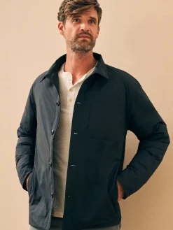 Jackets & Vests^Faherty Brand Seaport Down Jacket - Smoke Black