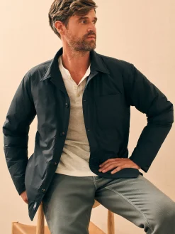 Jackets & Vests^Faherty Brand Seaport Down Jacket - Smoke Black