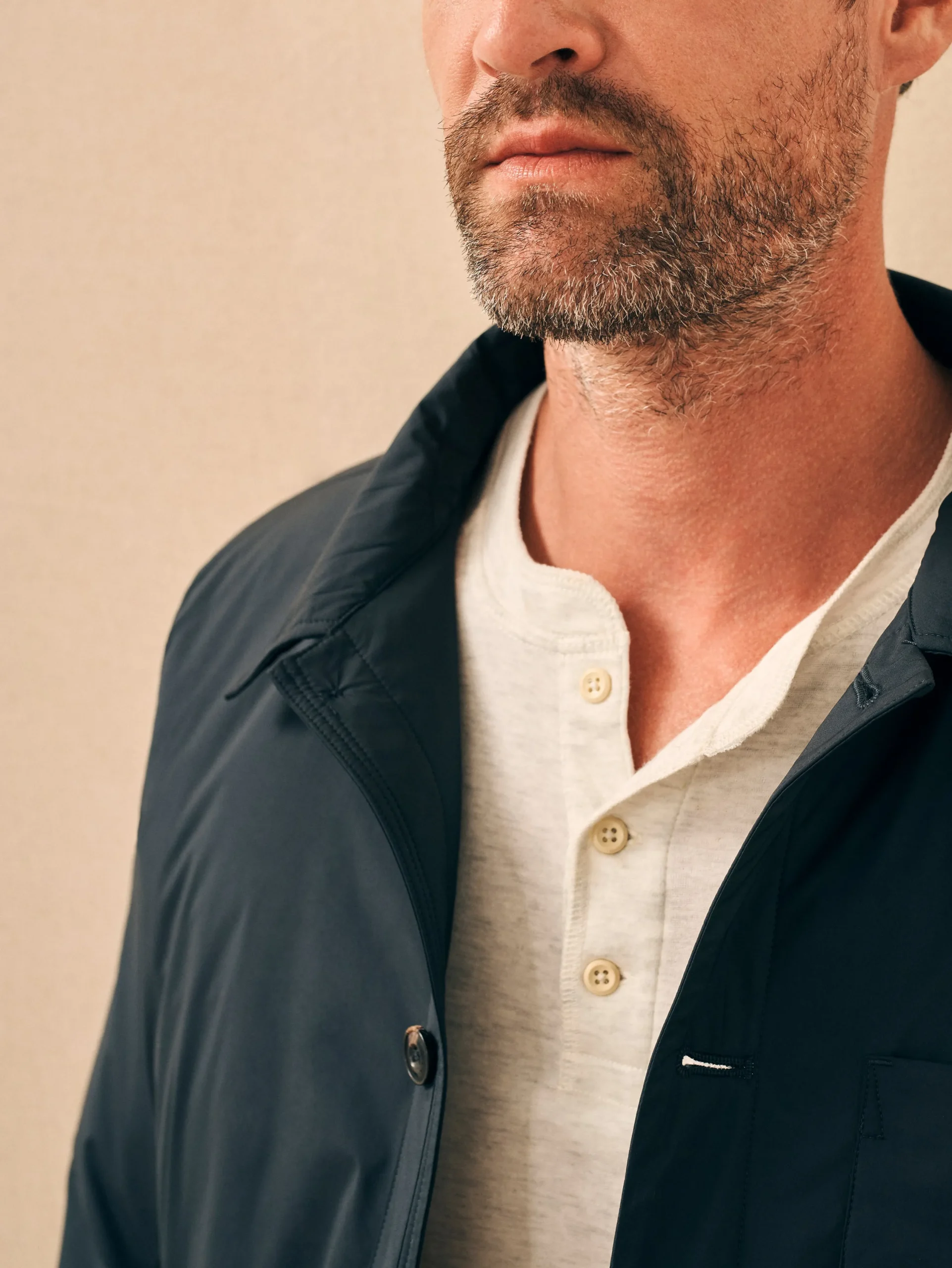 Jackets & Vests^Faherty Brand Seaport Down Jacket - Smoke Black