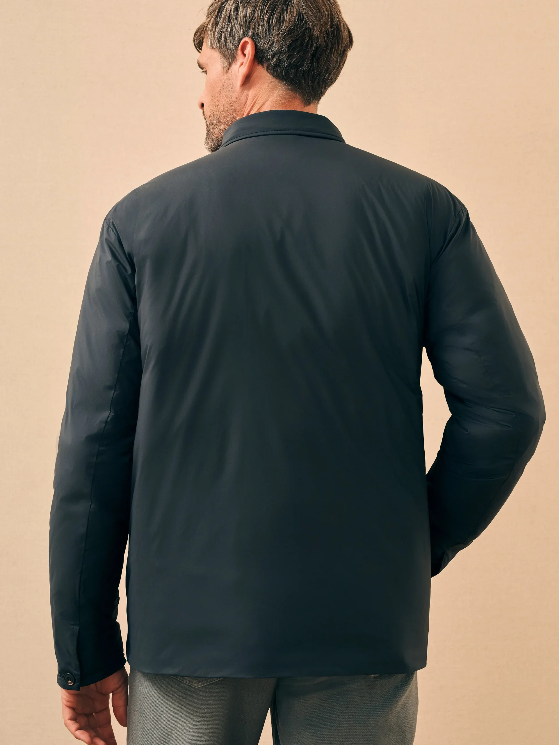 Jackets & Vests^Faherty Brand Seaport Down Jacket - Smoke Black