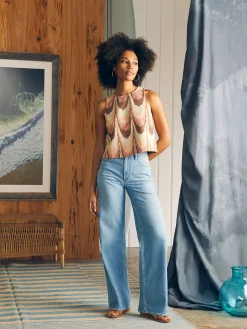Shirts & Tops^Faherty Brand Shoreline Shell Top - Desert Ikat