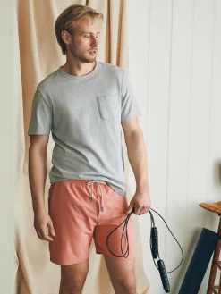 Swim^Faherty Brand Shorelite Active Swim Short (7" Inseam) - Faded Flag
