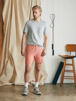 Swim^Faherty Brand Shorelite Active Swim Short (7" Inseam) - Faded Flag