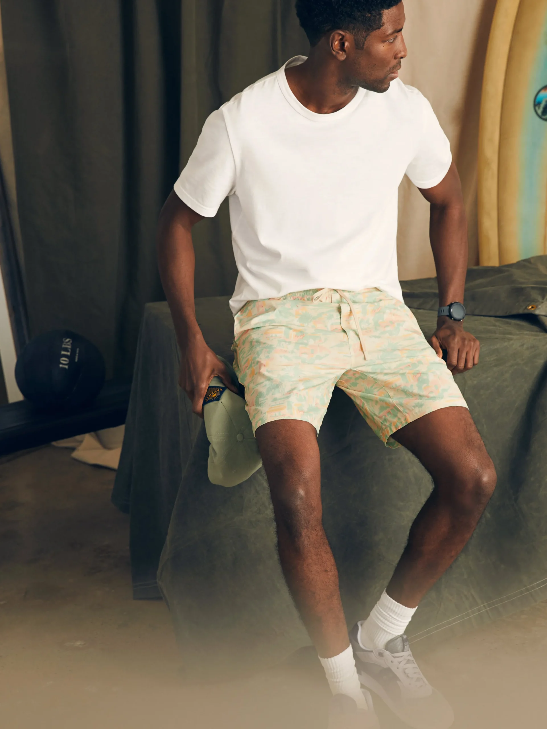 Shorts|Swim^Faherty Brand Shorelite Active Swim Short (7" Inseam) - Sunwashed Keywest