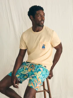 Swim^Faherty Brand Shorelite Active Swim Short (7