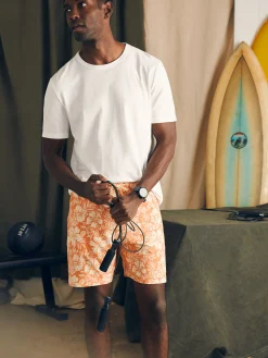 Shorts|Swim^Faherty Brand Shorelite Active Swim Short (7" Inseam) - Coral Blossom