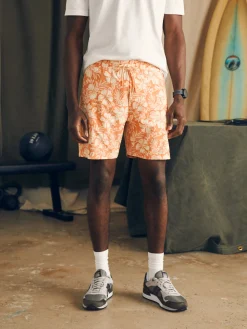 Shorts|Swim^Faherty Brand Shorelite Active Swim Short (7" Inseam) - Coral Blossom