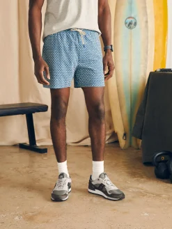 Shorts|Swim^Faherty Brand Shorelite Active Swim Short (7" Inseam) - Fishscale