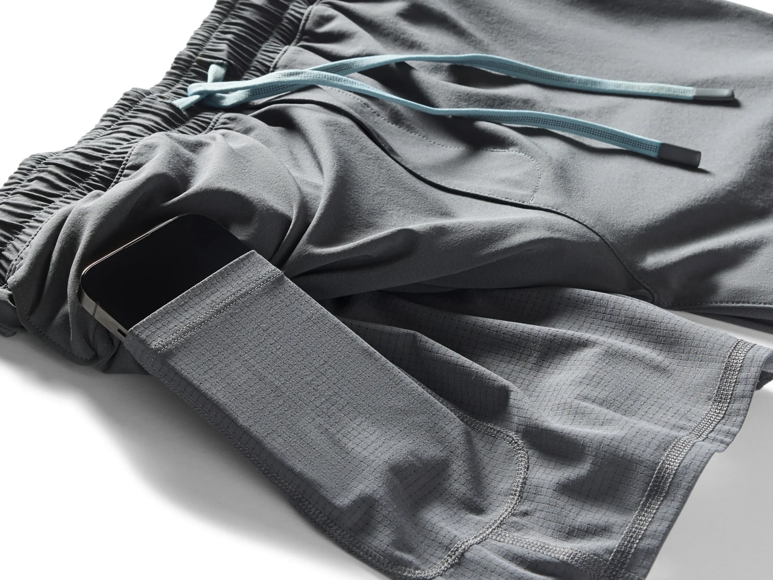 Shorts|Swim^Faherty Brand Shorelite Active Swim Short (7" Inseam) - Cowry Grey