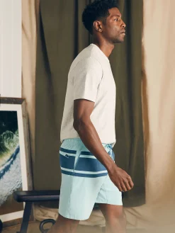Shorts|Swim^Faherty Brand Shorelite Active Swim Short (7" Inseam) - Shore Teal