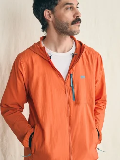 Jackets & Vests^Faherty Brand Shorelite Packable Anorak - Isle Orange