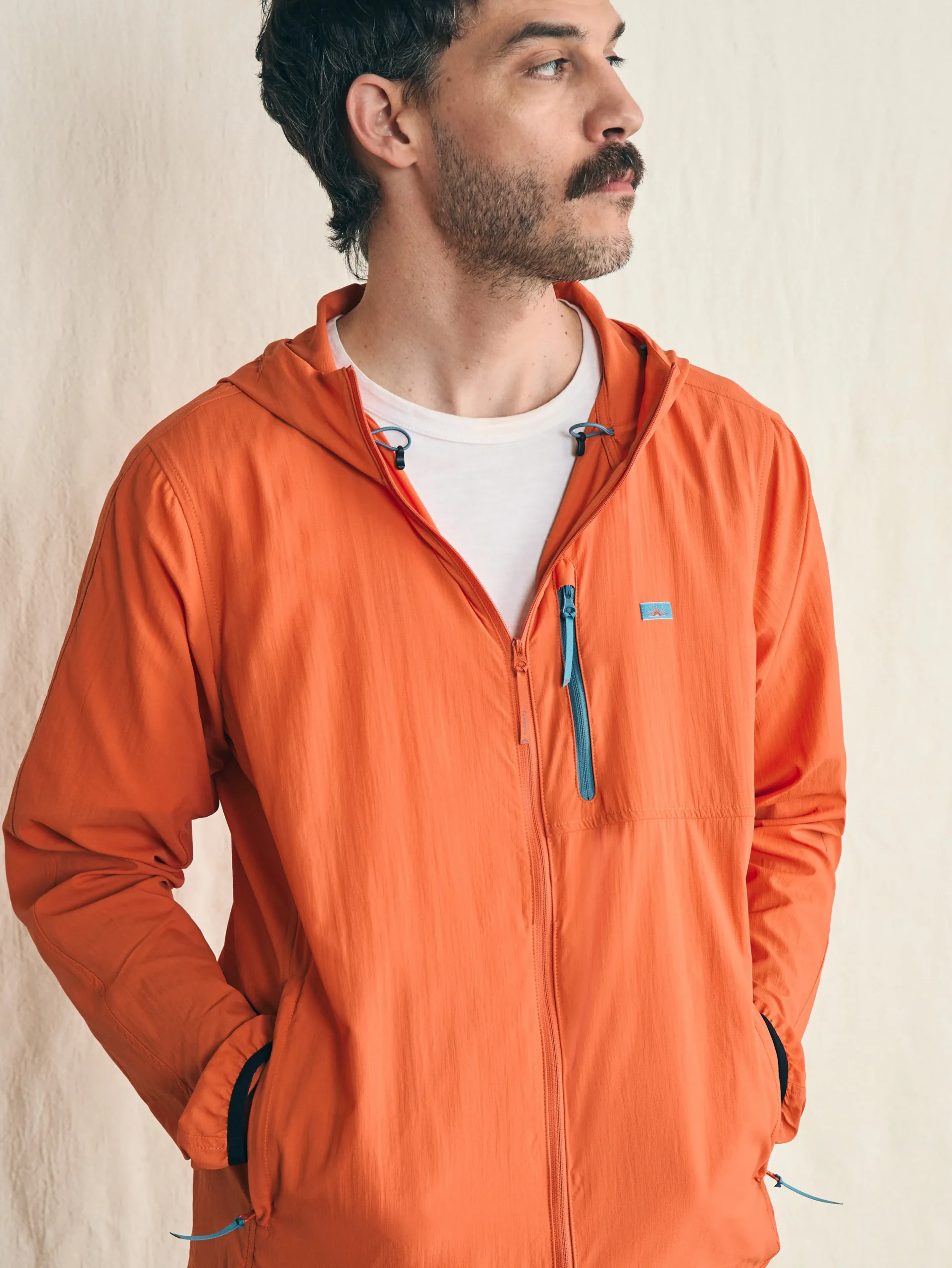 Jackets & Vests^Faherty Brand Shorelite Packable Anorak - Isle Orange
