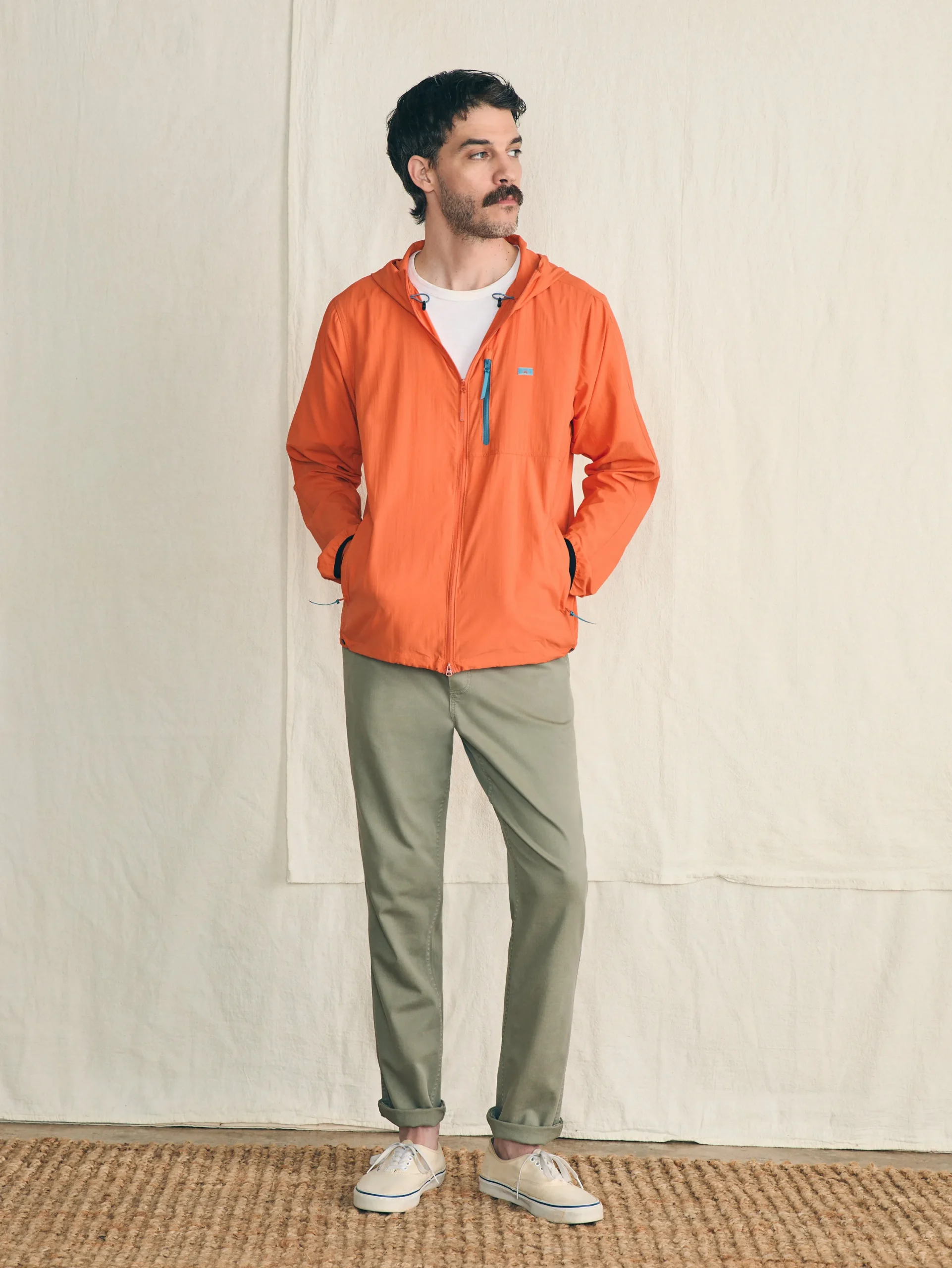 Jackets & Vests^Faherty Brand Shorelite Packable Anorak - Isle Orange