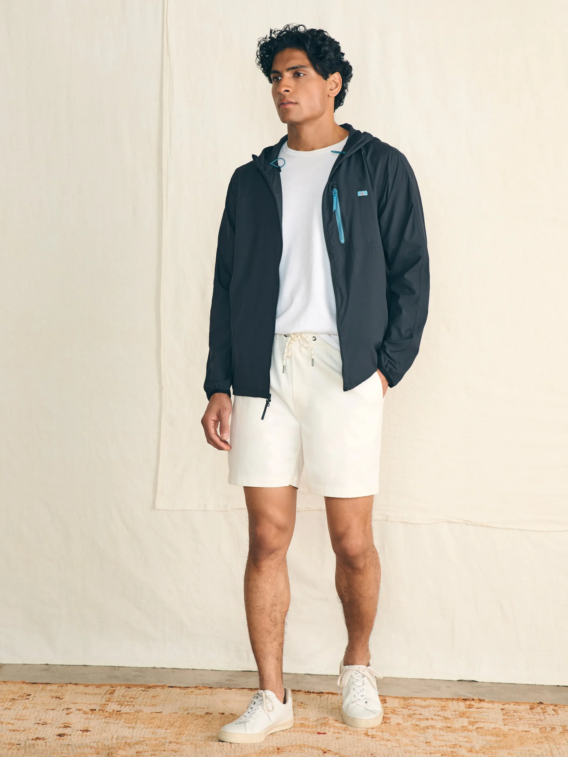 Jackets & Vests^Faherty Brand Shorelite Packable Anorak - Summit Black