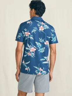 Polo Shirts^Faherty Brand Shorelite Short-Sleeve Tech Polo - Navy Island Orchid