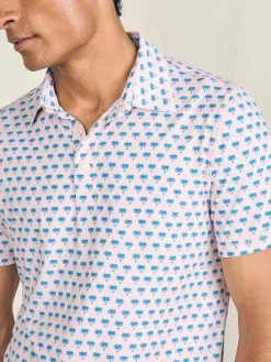 Polo Shirts^Faherty Brand Shorelite Short-Sleeve Tech Polo - Pink Paradise Palm