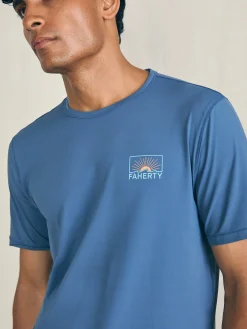 T-Shirts & Henleys^Faherty Brand Shorelite Short-Sleeve Tech Tee - Breaker Blue