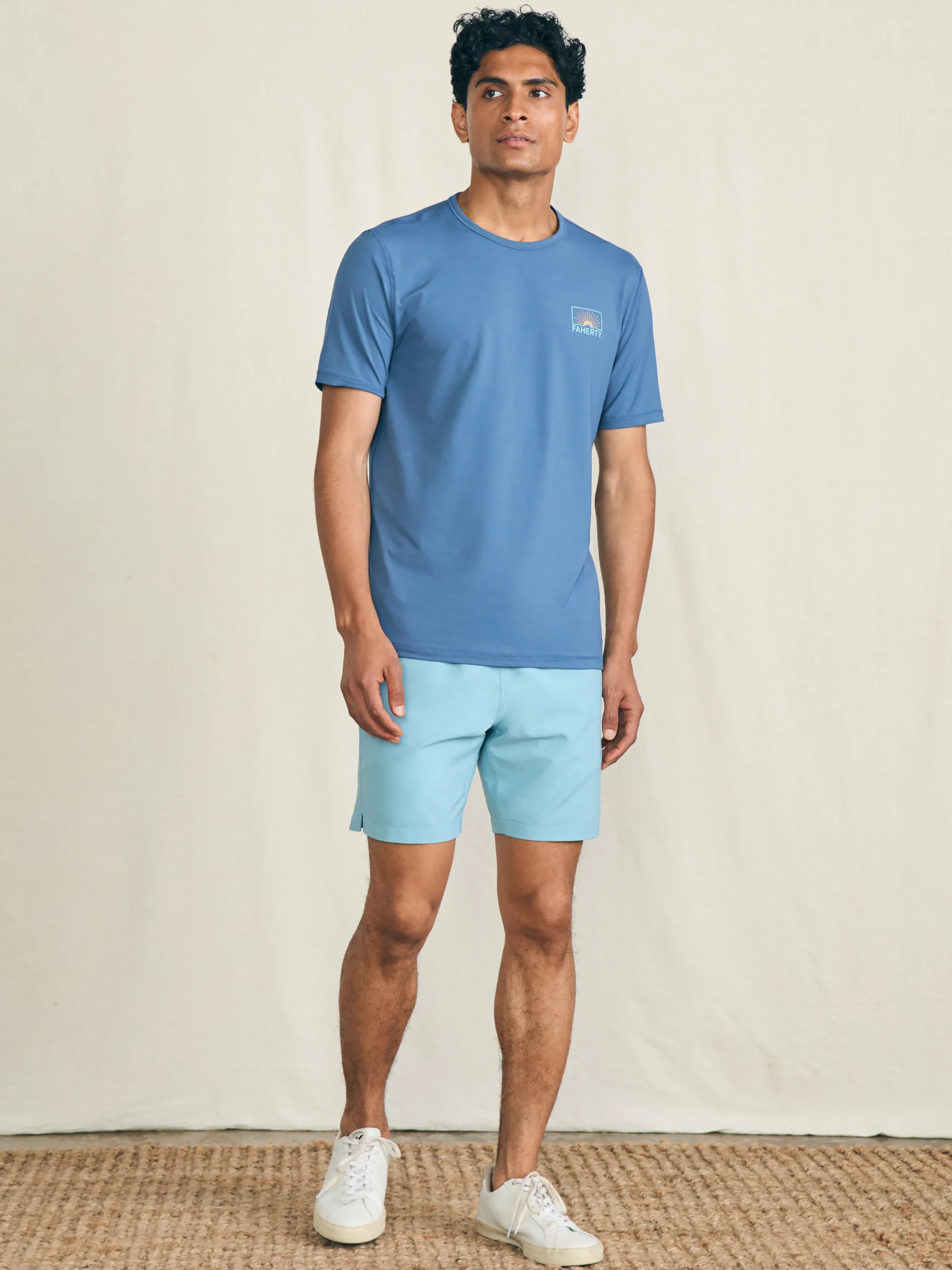 T-Shirts & Henleys^Faherty Brand Shorelite Short-Sleeve Tech Tee - Breaker Blue