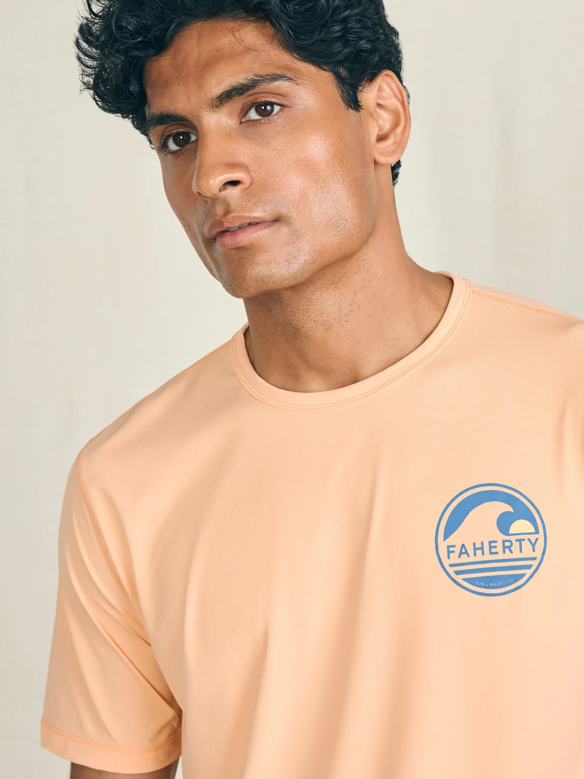 T-Shirts & Henleys^Faherty Brand Shorelite Short-Sleeve Tech Tee - Passion Peach