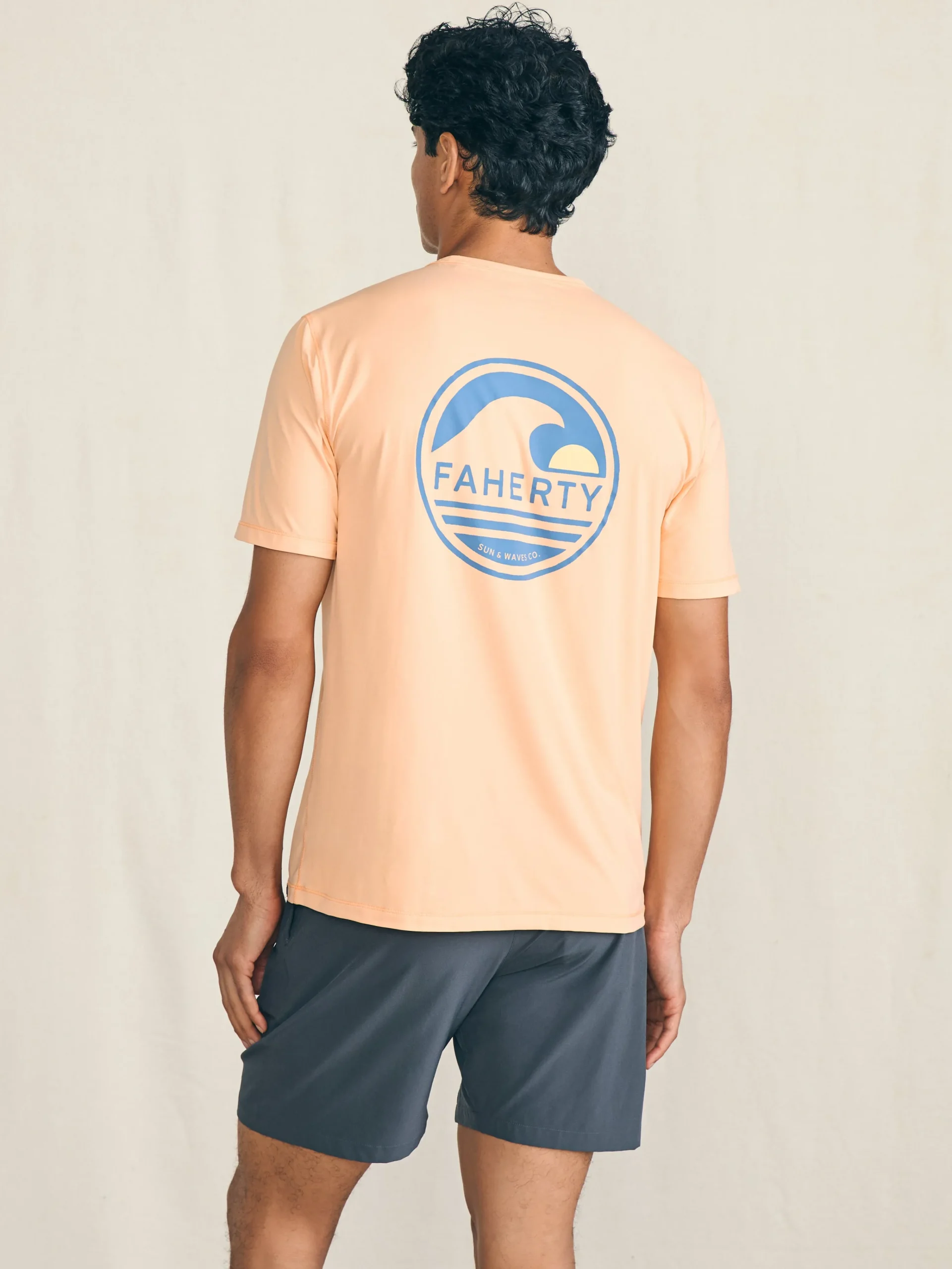 T-Shirts & Henleys^Faherty Brand Shorelite Short-Sleeve Tech Tee - Passion Peach