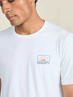 T-Shirts & Henleys^Faherty Brand Shorelite Short-Sleeve Tech Tee - Pure White