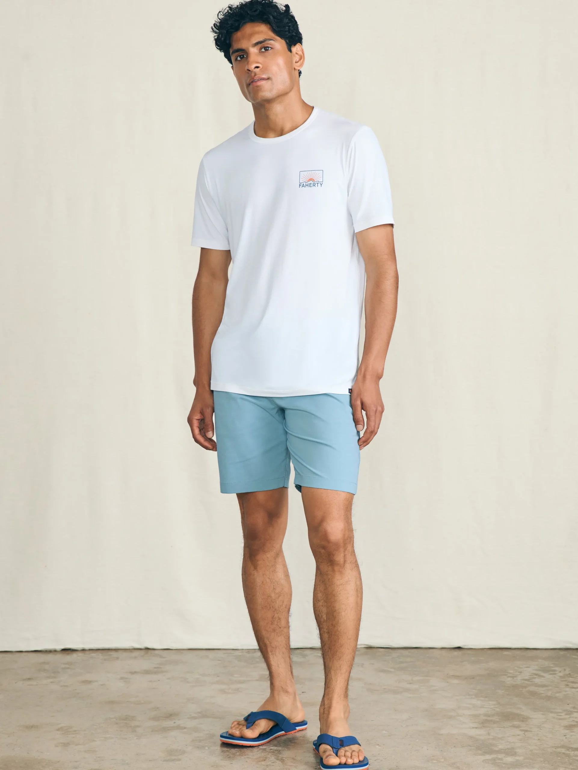 T-Shirts & Henleys^Faherty Brand Shorelite Short-Sleeve Tech Tee - Pure White