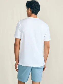 T-Shirts & Henleys^Faherty Brand Shorelite Short-Sleeve Tech Tee - Pure White
