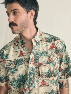 Shirts^Faherty Brand Shorelite Short-Sleeve Tech Shirt - Scenic Safari