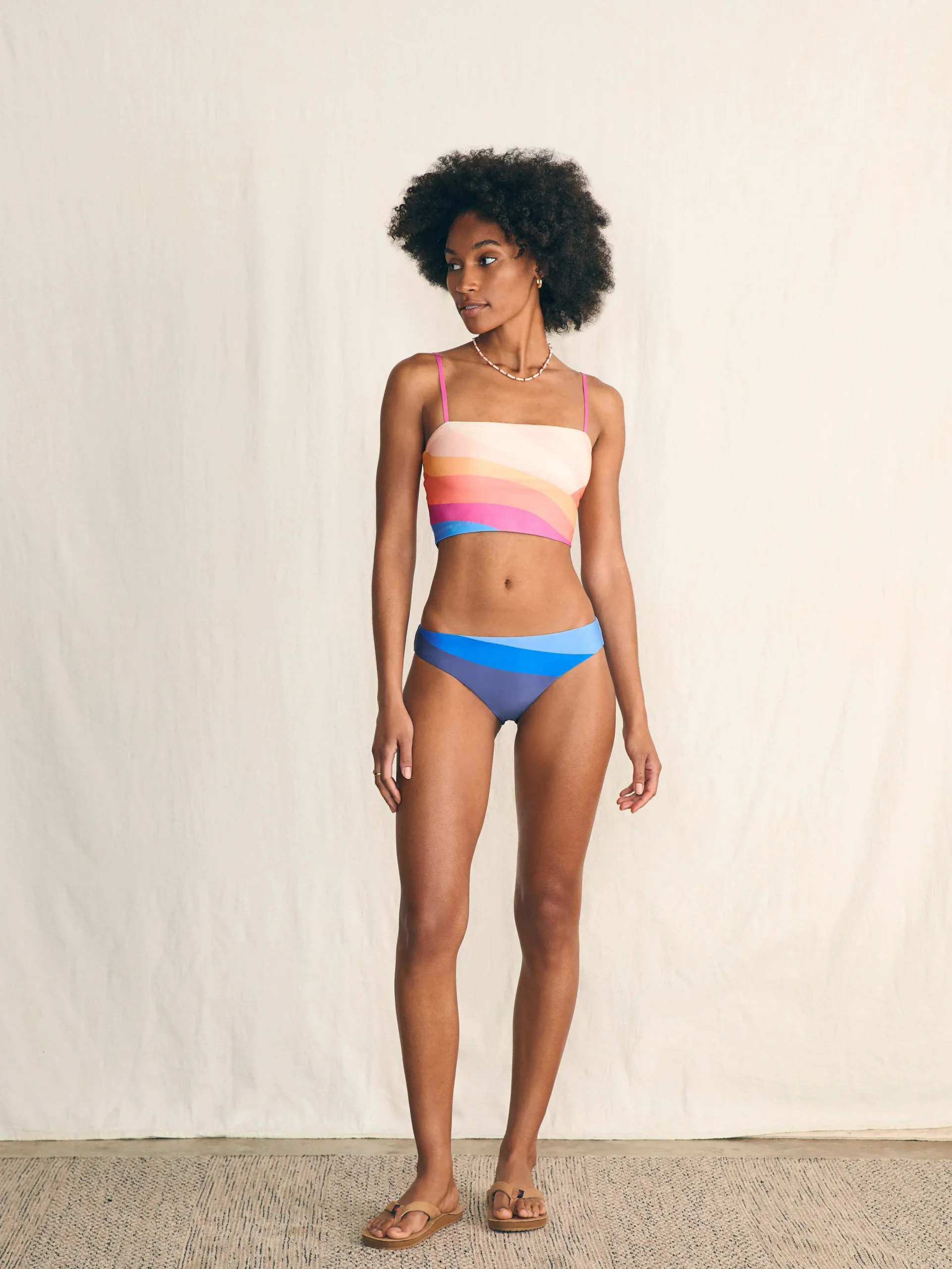 Swim^Faherty Brand Shoreside Soleil Tankini Top - Sun And Wave