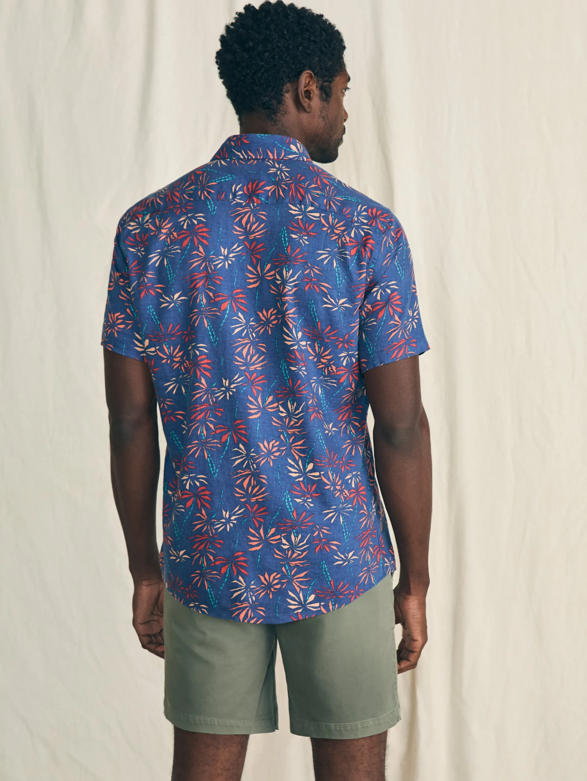 Shirts^Faherty Brand Short-Sleeve Breeze Shirt - Navy Tide Bamboo