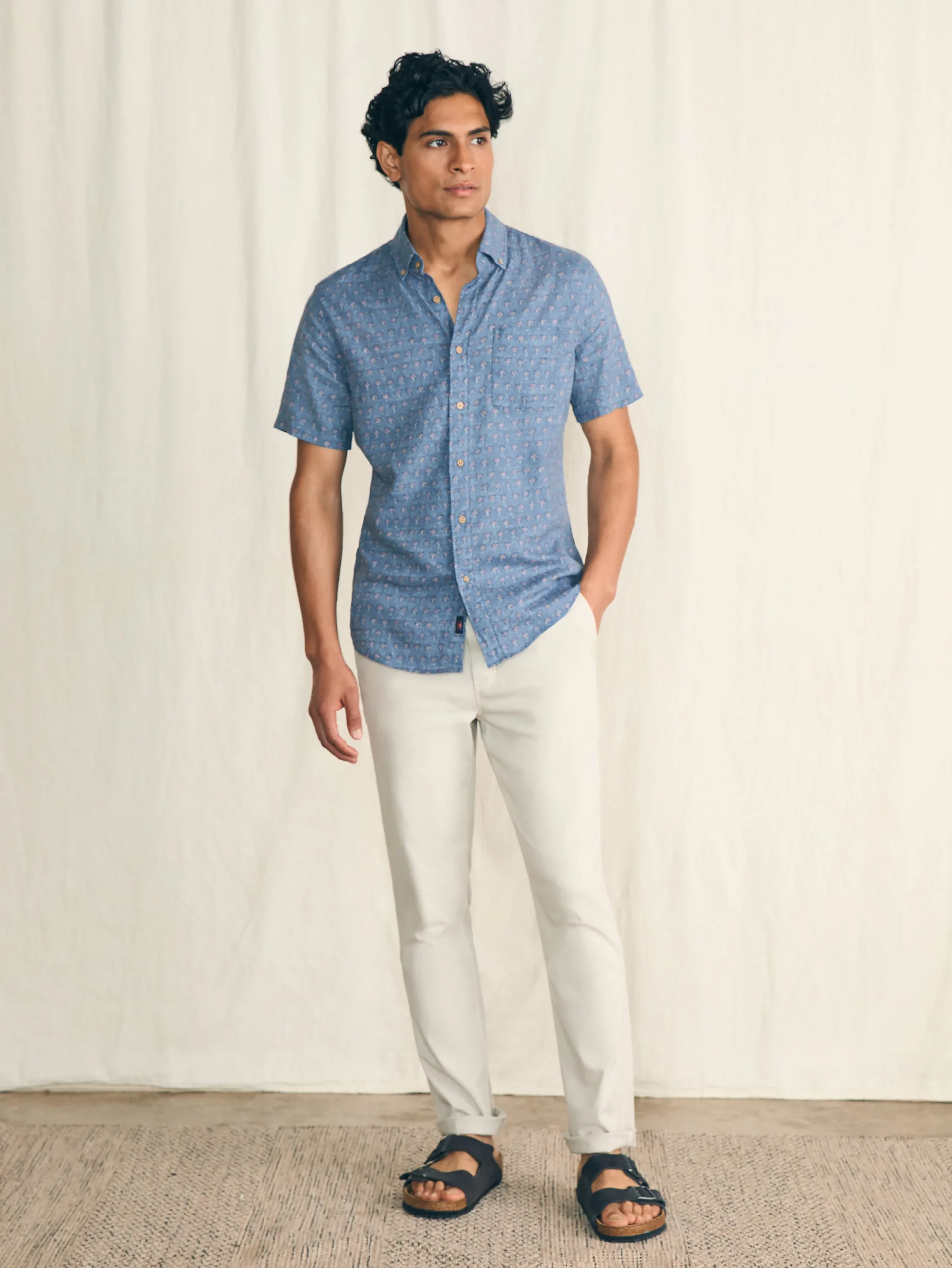 Shirts^Faherty Brand Short-Sleeve Breeze Shirt - Paradise Palm