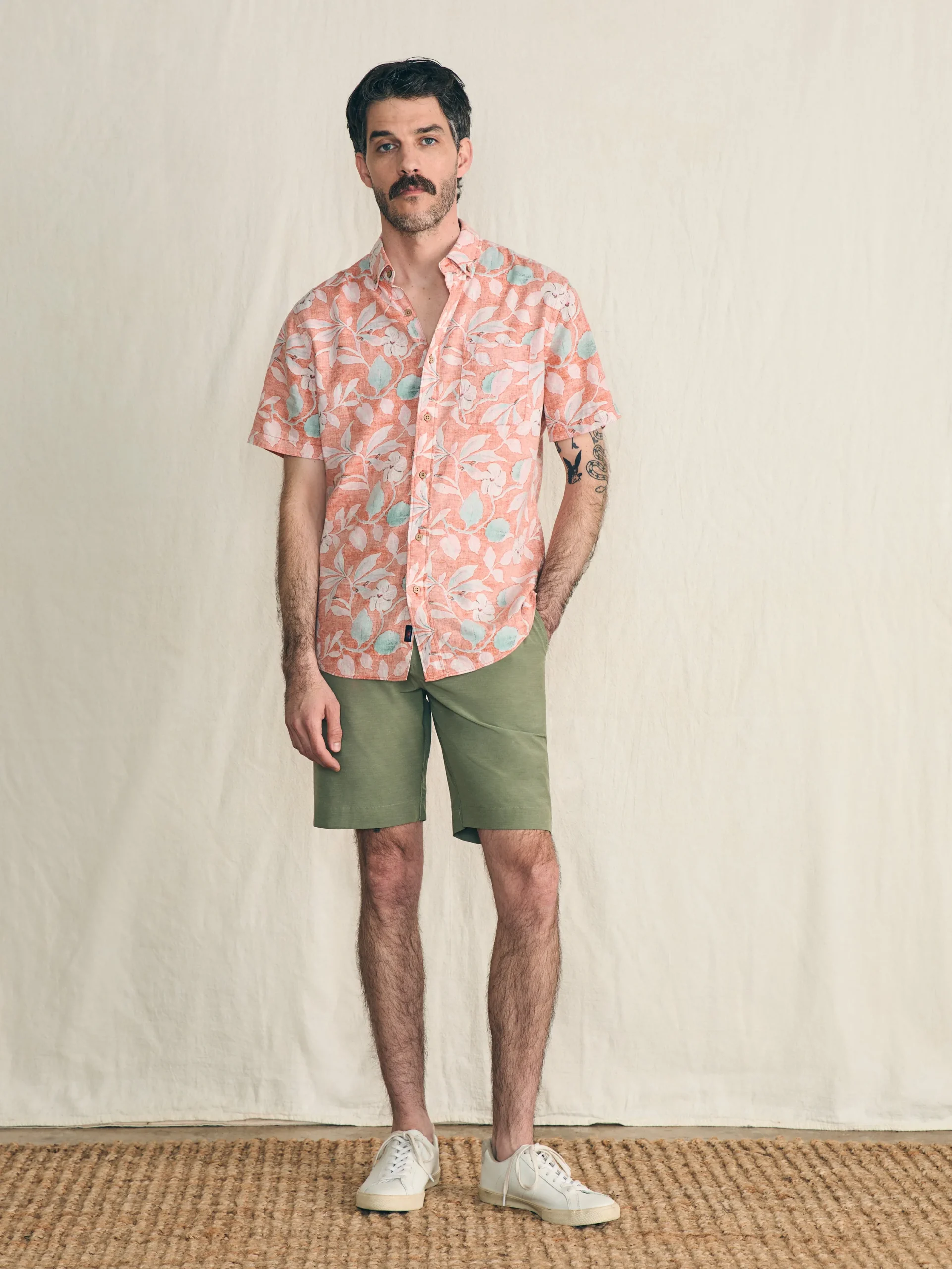Shirts^Faherty Brand Short-Sleeve Breeze Shirt - Ginger Floral