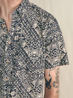 Shirts^Faherty Brand Short-Sleeve Breeze Shirt - Black Kaula