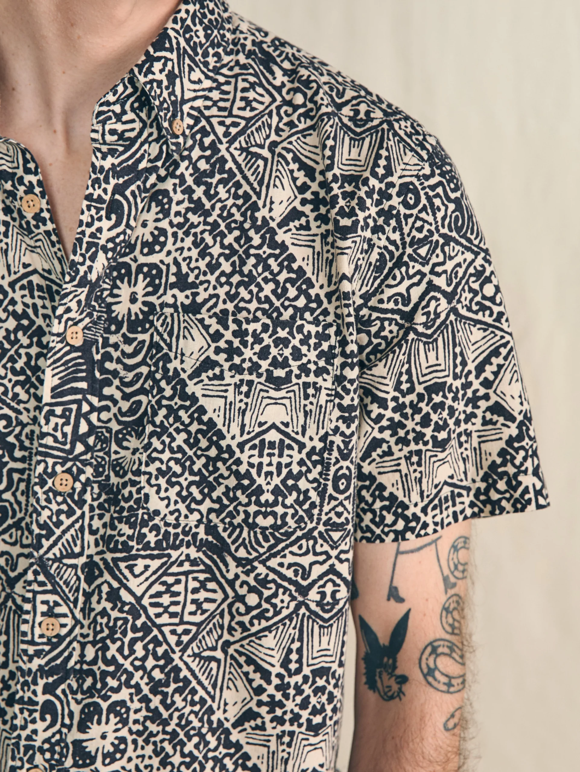 Shirts^Faherty Brand Short-Sleeve Breeze Shirt - Black Kaula