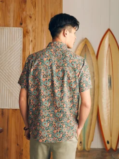 Shirts^Faherty Brand Short-Sleeve Breeze Shirt - Rose Turquoise Blossom